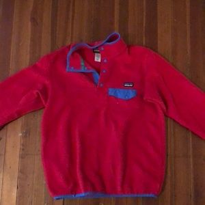 Vintage pink and blue Patagonia pullover